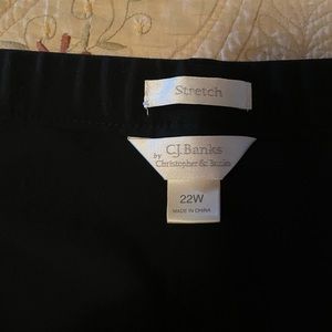 CJ Banks 22W black slacks.